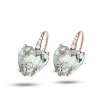 Pendientes Medea Mujer MEDEA in Oro Prasiolite 4.35 Ct OR-011 - OR-011